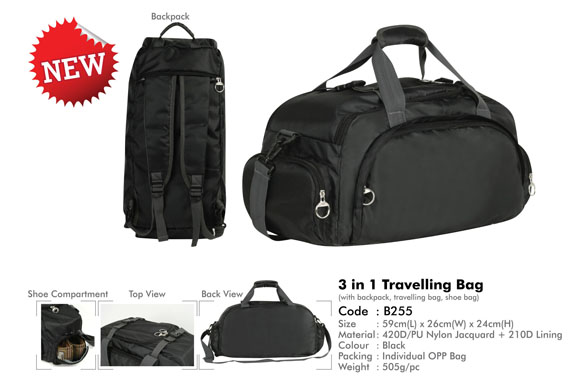 PAGE 10_3 in 1 Travelling Bag B255