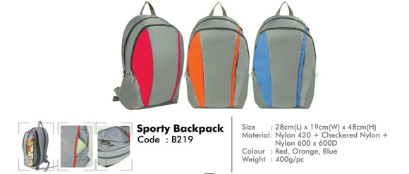 PAGE 22_Sporty Backpack B219