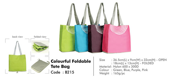 PAGE 25_Colourful Foldable Tote Bag B215